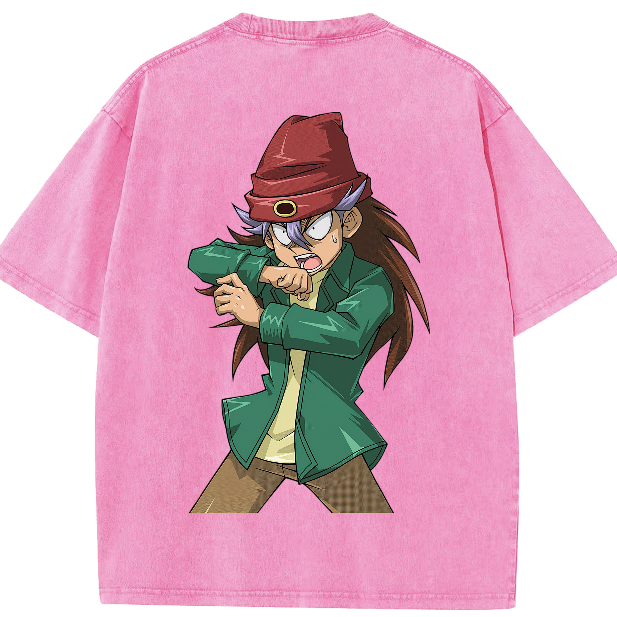 （画像用） 遊☆戯☆王 Yu-Gi-Oh! 綿100% ヴィンテージ風 半袖Tシャツ（背面プリント）